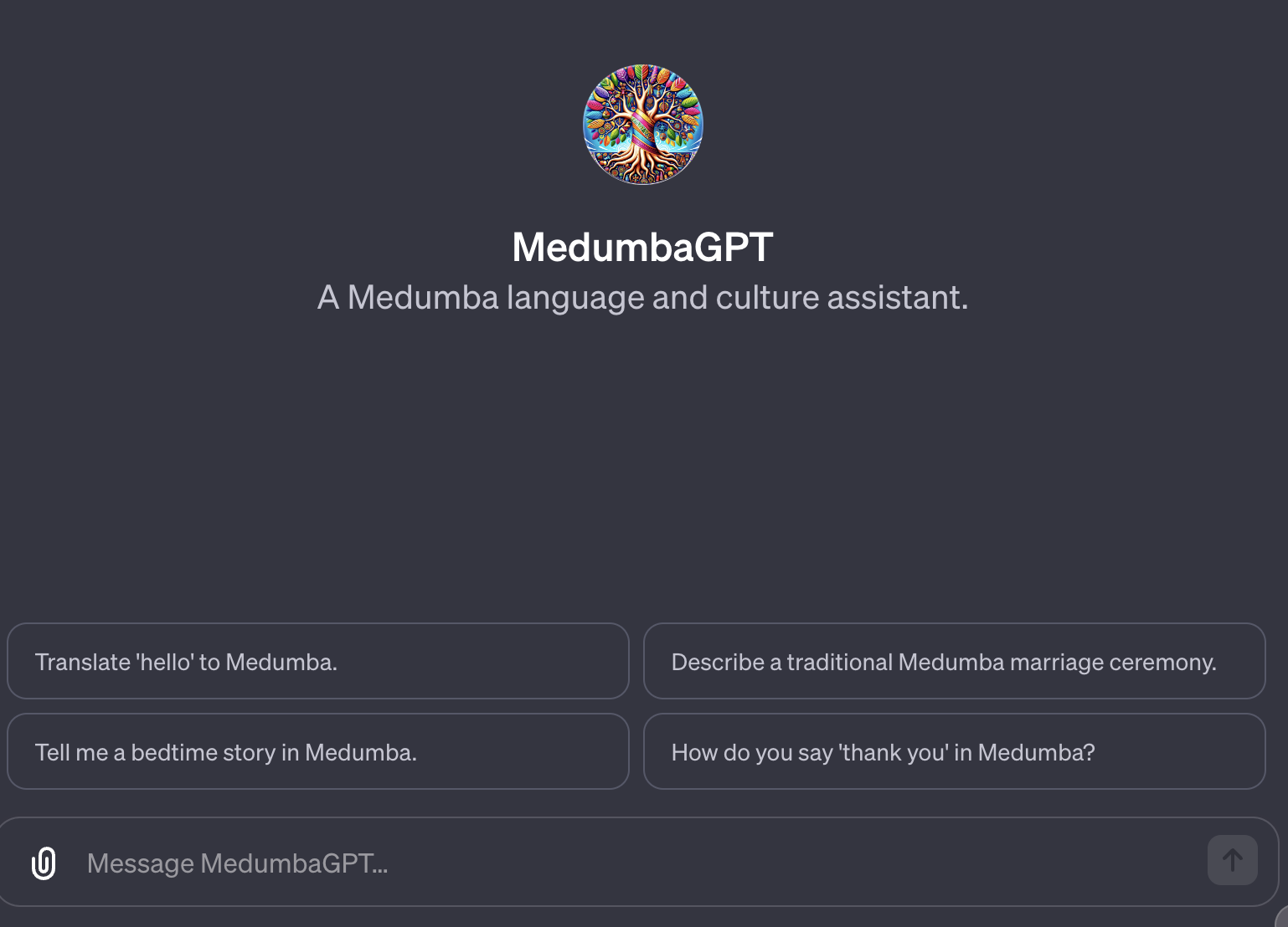 Medumba GPT: A Medumba Language and Culture Assistant